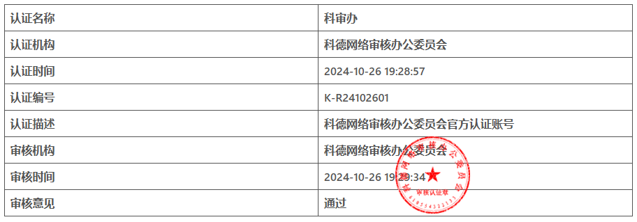 科审办-用户认证详细-科德网络